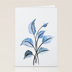 Blue leaves Stationery Card Gallery Image 2
