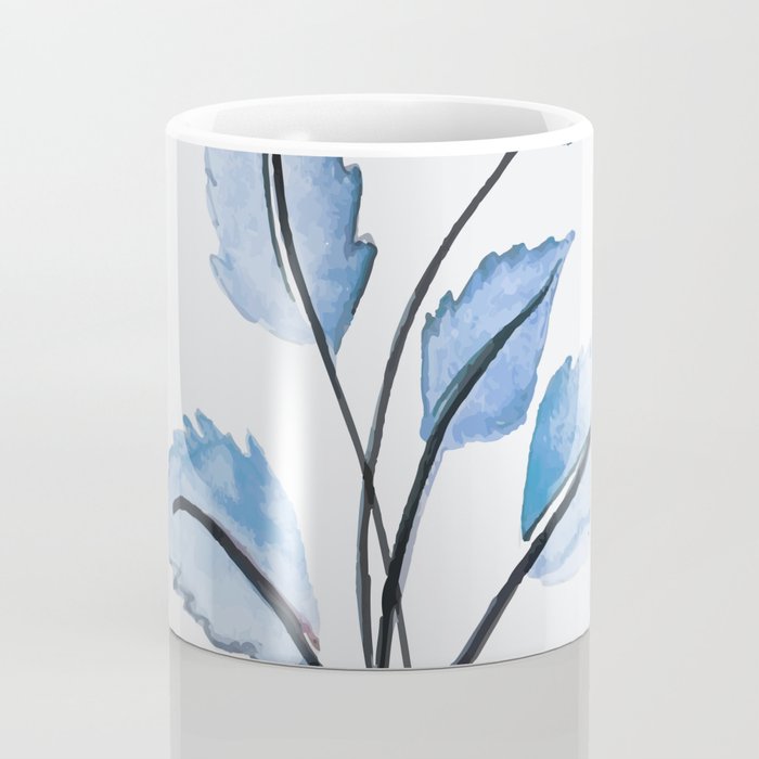 Blue leaves Coffee Mug Gallery Image 4