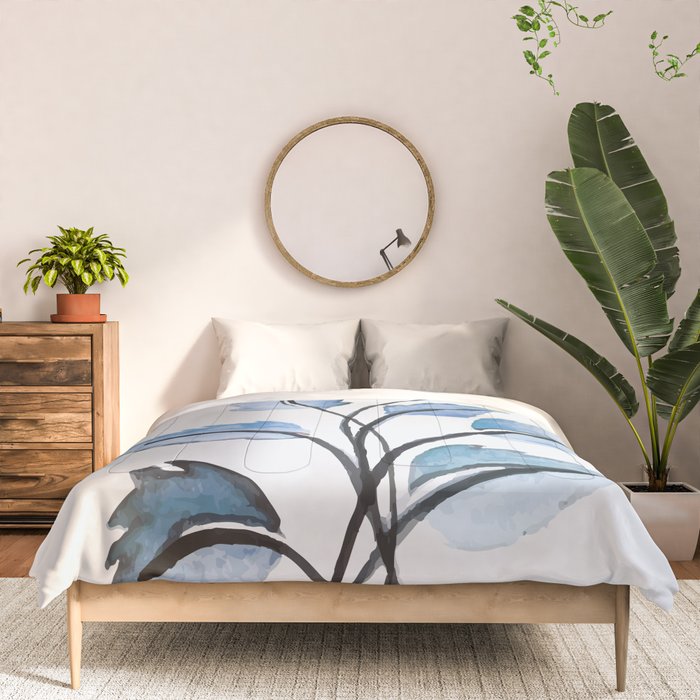 Blue leaves Comforter Gallery Image 3