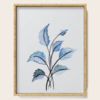 Blue leaves Serving Tray Gallery Image 1