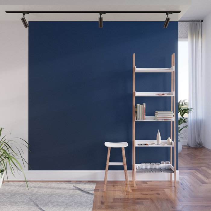 Deep Blue Ombre Elegant Wall Mural Gallery Image 1