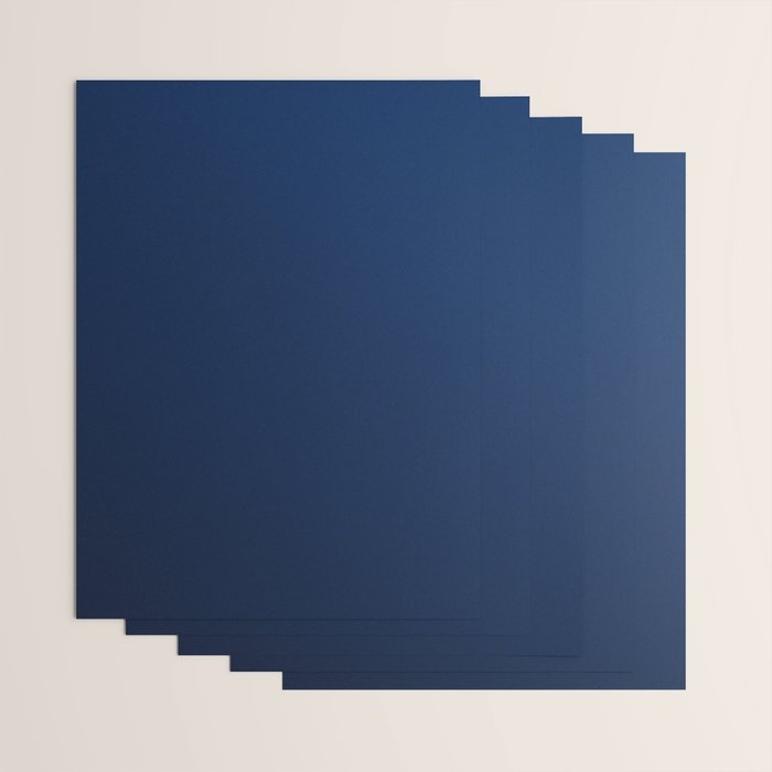 Deep Blue Ombre Elegant Wrapping Paper Gallery Image 3