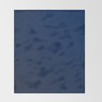 Deep Blue Ombre Elegant Throw Blanket Gallery Image 2