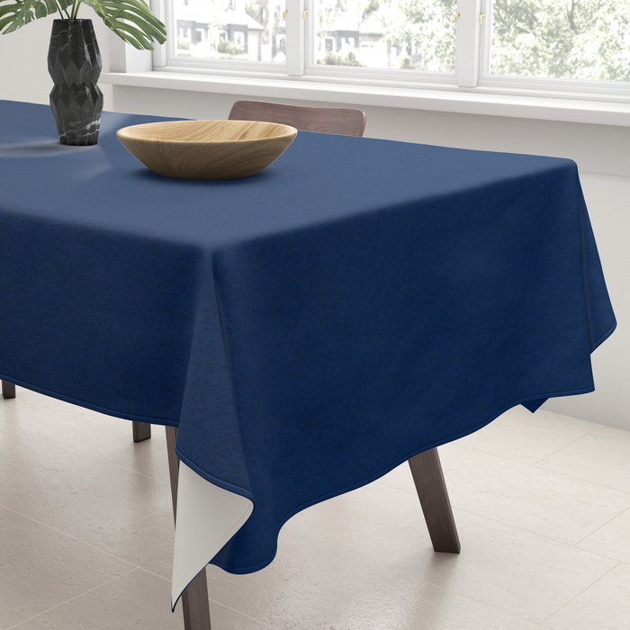 Deep Blue Ombre Elegant Tablecloth Gallery Image 3