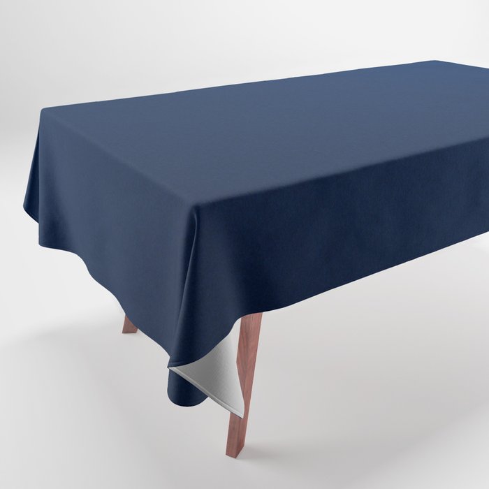 Deep Blue Ombre Elegant Tablecloth Gallery Image 1