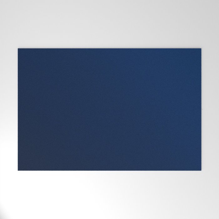 Deep Blue Ombre Elegant Welcome Mat Gallery Image 1