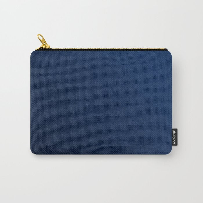 Deep Blue Ombre Elegant Carry All Pouch Gallery Image 1