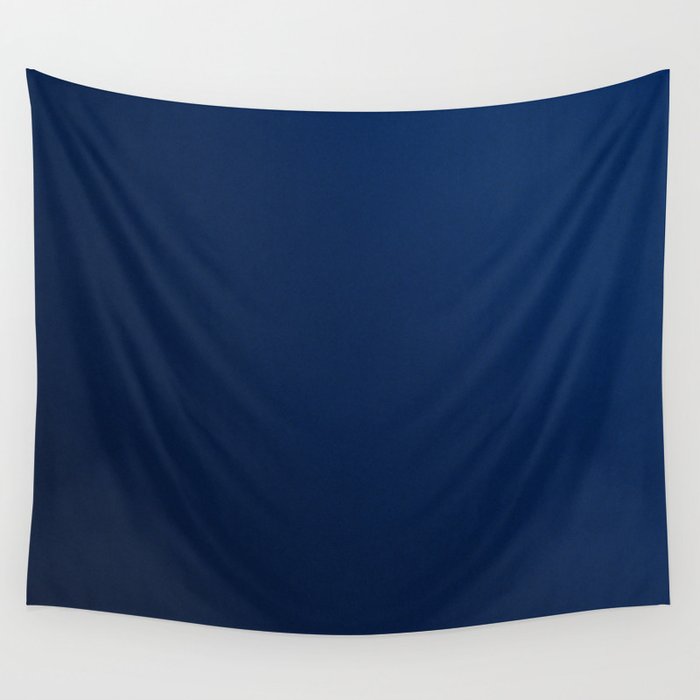 Deep Blue Ombre Elegant Wall Tapestry Gallery Image 4