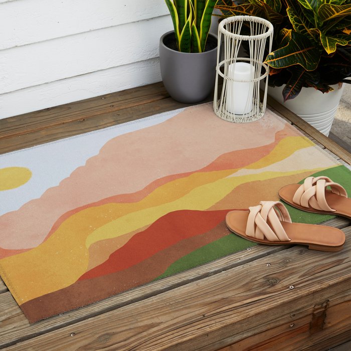 Landscape No3 Outdoor Rug Gallery Image 2