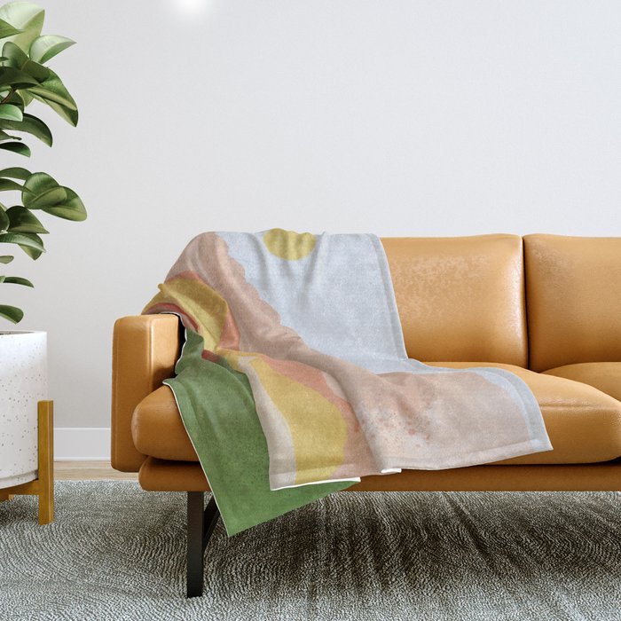 Landscape No3 Throw Blanket Gallery Image 1