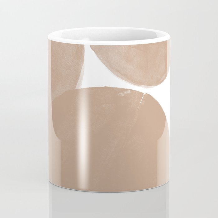 Minimalist Beige Art Coffee Mug Gallery Image 4
