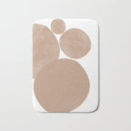 Minimalist Beige Art Bath Mat Gallery Image 1