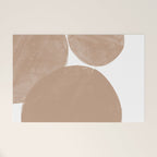 Minimalist Beige Art Welcome Mat Gallery Image 1