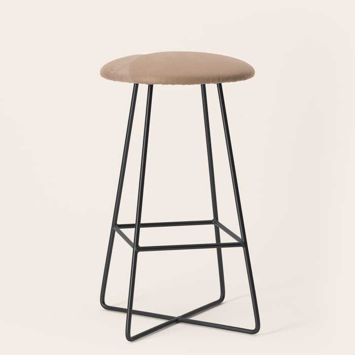 Minimalist Beige Art Stool Gallery Image 1