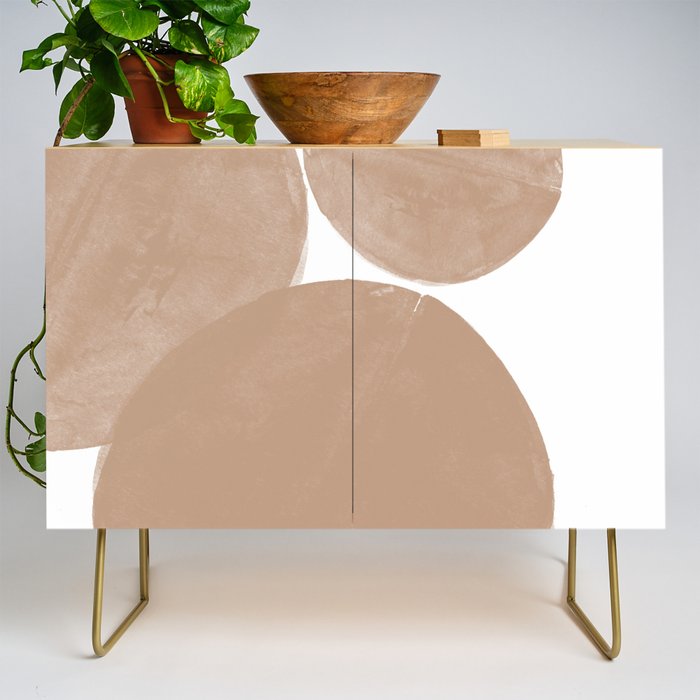 Minimalist Beige Art Credenza Gallery Image 1