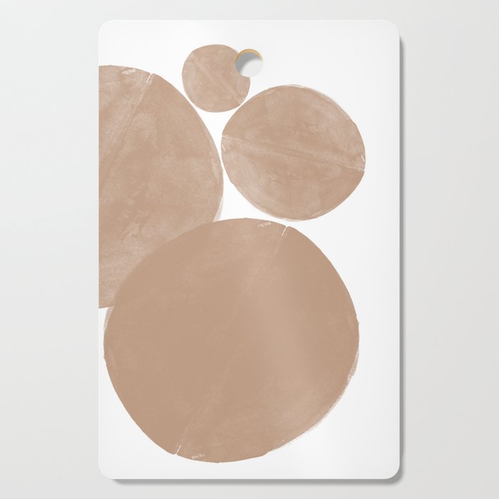Minimalist Beige Art Cutting Board Gallery Image 1