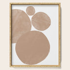 Minimalist Beige Art Serving Tray Gallery Image 1