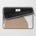 Minimalist Beige Art Laptop Sleeve Gallery Image 2