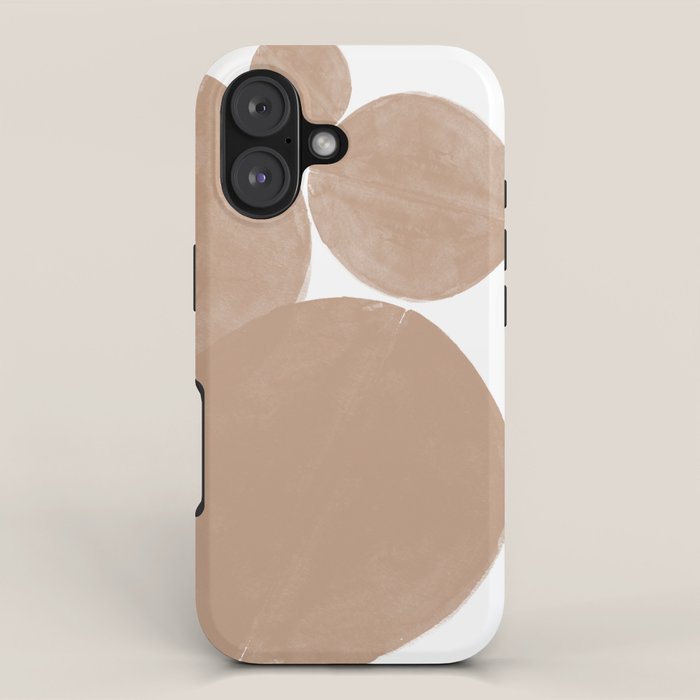 Minimalist Beige Art iPhone Case Gallery Image 1