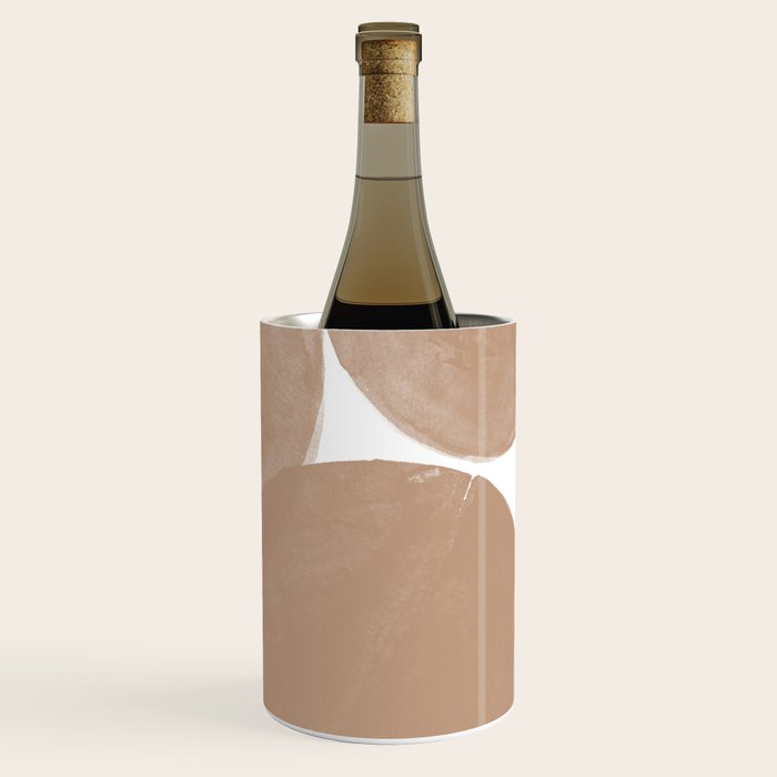 Minimalist Beige Art Wine Chiller Gallery Image 1
