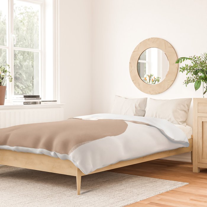 Minimalist Beige Art Duvet Cover Gallery Image 2