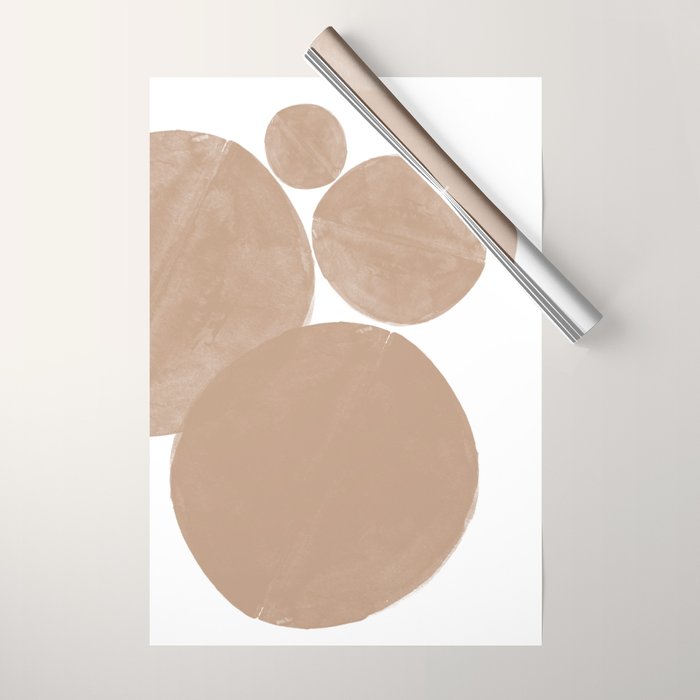 Minimalist Beige Art Wrapping Paper Gallery Image 1