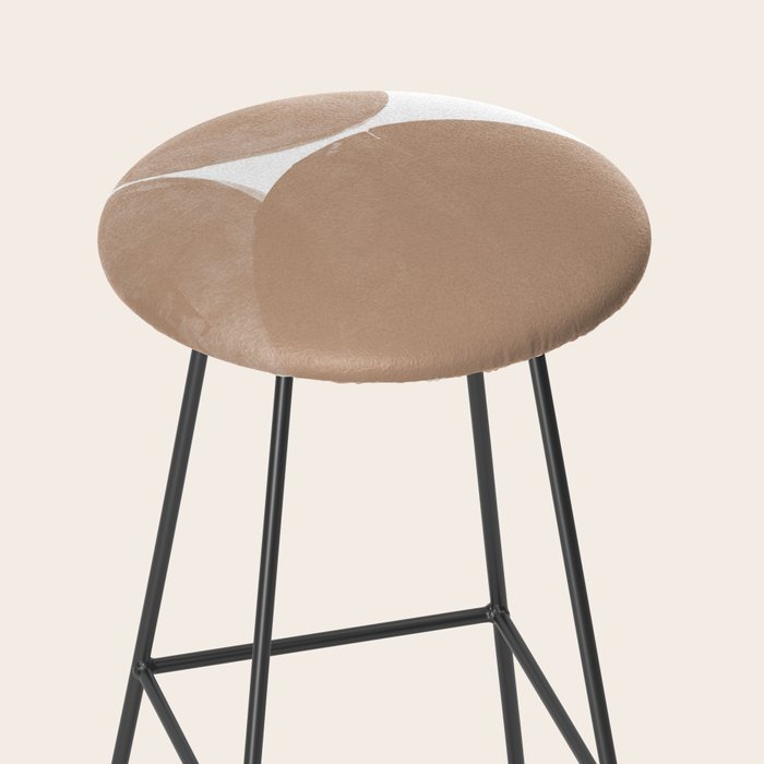 Minimalist Beige Art Stool Gallery Image 2