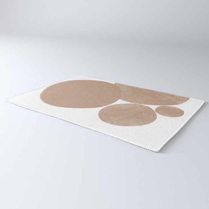 Minimalist Beige Art Rug Gallery Image 3