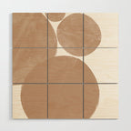 Minimalist Beige Art Wood Wall Art Gallery Image 1