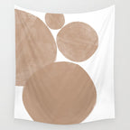 Minimalist Beige Art Wall Tapestry Gallery Image 4