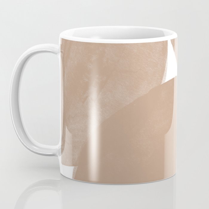 Minimalist Beige Art Coffee Mug Gallery Image 3