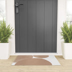Minimalist Beige Art Welcome Mat Gallery Image 3