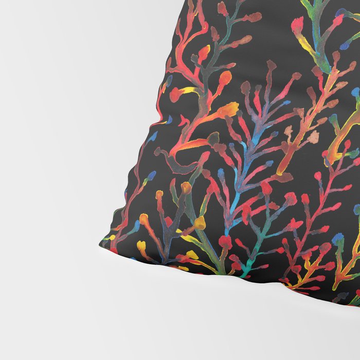 Watercolor Rainbow plants Pillow Sham Gallery Image 4