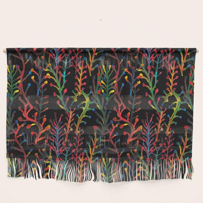 Watercolor Rainbow plants Wall Hanging Gallery Image 1