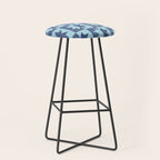 Holiday Contrast: Blue Bethlehem Star Delight Stool Gallery Image 1