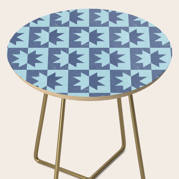 Holiday Contrast: Blue Bethlehem Star Delight Side Table Gallery Image 2