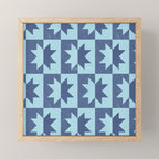 Holiday Contrast: Blue Bethlehem Star Delight Mini Art Print Gallery Image 1