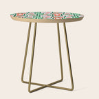 Christmas postage stamp pattern Side Table Gallery Image 1