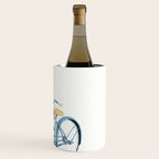 Blue Bicycle with Flowers in Basket Wine Chiller Gallery Image 3