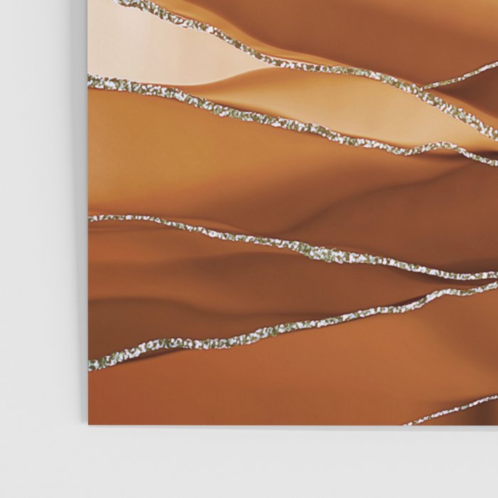 Desert Hot Copper Marble Landscapes Poster Gallery Image 3