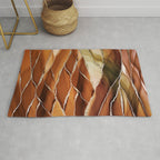 Desert Hot Copper Marble Landscapes Rug Gallery Image 1