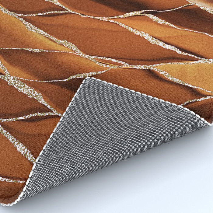 Desert Hot Copper Marble Landscapes Rug Gallery Image 4