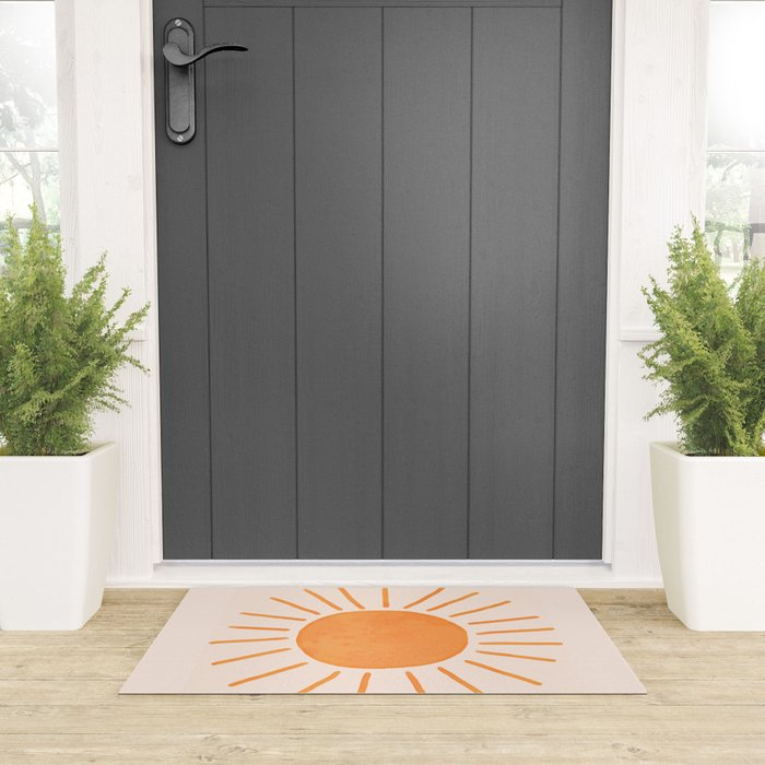 Sun Rays Welcome Mat Gallery Image 3