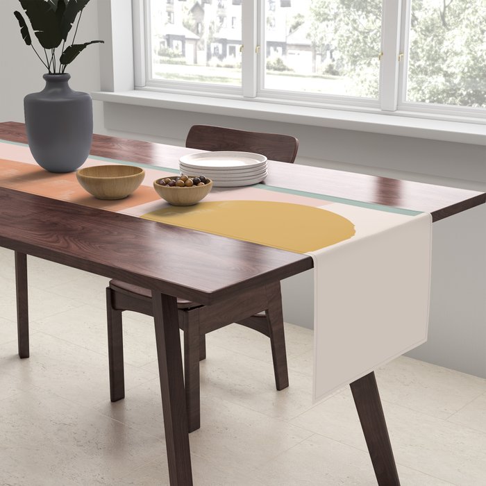 Geometric Abstract V Table Runner Gallery Image 2