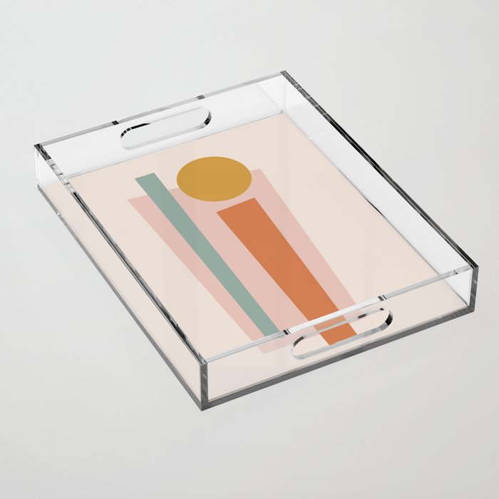 Geometric Abstract V Acrylic Tray Gallery Image 1