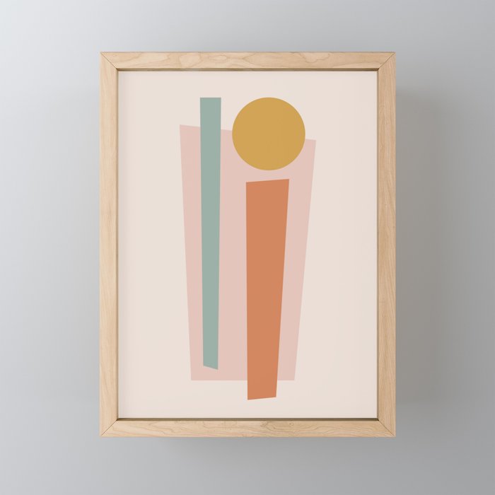 Geometric Abstract V Mini Art Print Gallery Image 1