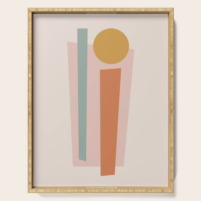 Geometric Abstract V Serving Tray Gallery Image 1