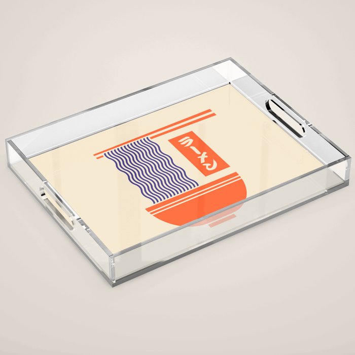 Ramen Minimal - Cream Acrylic Tray Gallery Image 1