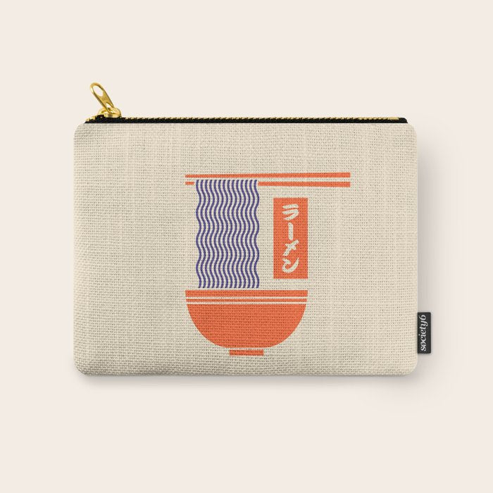 Ramen Minimal - Cream Carry All Pouch Gallery Image 1