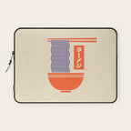Ramen Minimal - Cream Laptop Sleeve Gallery Image 1